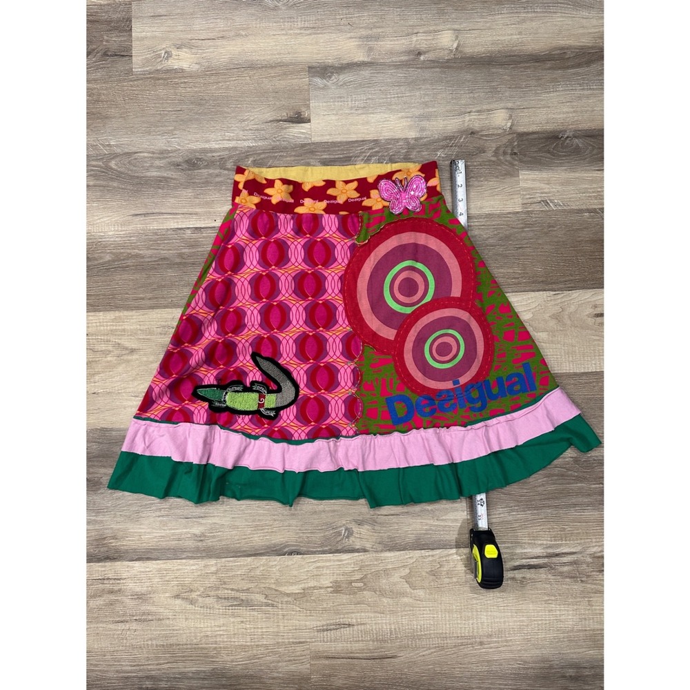 Desigual Kids Multicolor Patchwork Crocodile Butt… - image 1